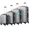 Set 4 Valigie Rigide Ruote Easy roll, Bagaglio mano e viaggio, Trolley Resistente