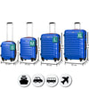 Set 4 Valigie Rigide Ruote Easy roll, Bagaglio mano e viaggio, Trolley Resistente