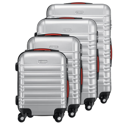 Set 4 Valigie Rigide Ruote Easy roll, Bagaglio mano e viaggio, Trolley Resistente