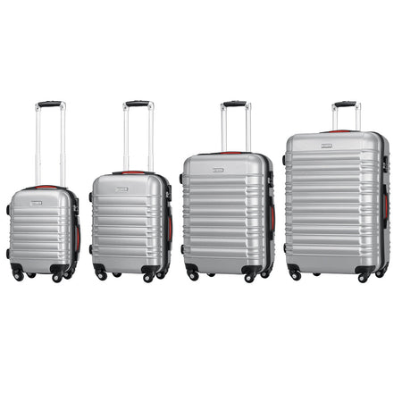 Set 4 Valigie Rigide Ruote Easy roll, Bagaglio mano e viaggio, Trolley Resistente