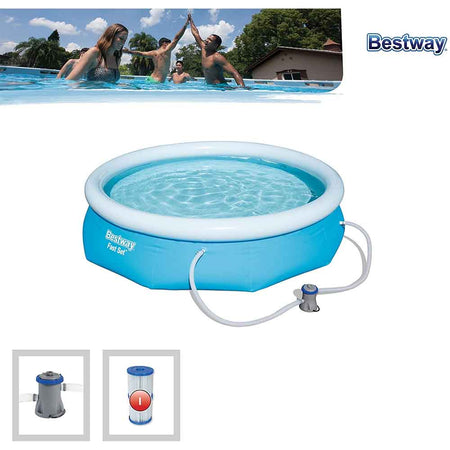 Piscina Tonda Autoportante In PVC 305x76cm Con Motore e Filtro Bestway
