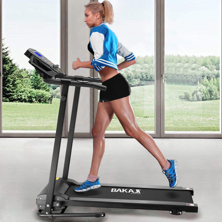 Tapis Roulant Elettrico Pieghevole Salvaspazio con 16 programmi e bluetooth