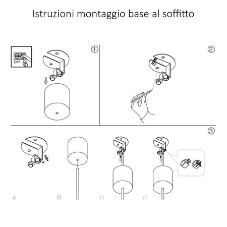 Lampadario moderno Ideal Lux LOOK SP1 D04 346861 GU10 LED cilindro cromo lucido