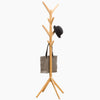 Piantana Appendiabiti in legno Naturale 8 Ganci 58x58 H175cm Verniciato Naturale