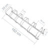 Rastrelliera Parcheggio Bici 6 Posti in Acciaio 33x27x162 cm Silver