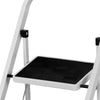 Scala Sgabello Pieghevole 3 Gradini Antiscivolo Metallo Verniciato max 150kg
