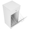 Mobiletto da Bagno 1Cassetto 1Portabiancheria Integrato 35x35 H 78cm Legno Bianco
