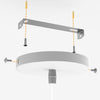 Lampadario Sospensione Piramide 18cm Metallo E27 Design Moderno Bianco