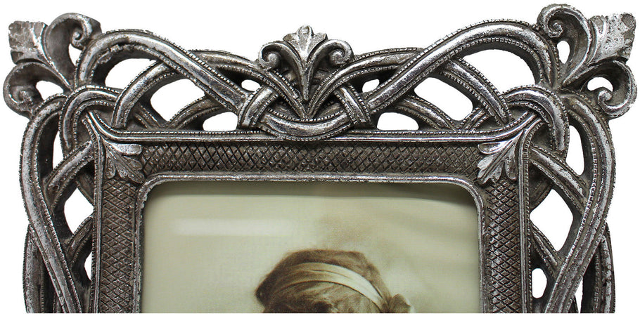 Biscottini Biscottini Portafoto da appoggio verticale orizzontale resina argento 18,5x2x24