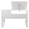 Scrivania Ufficio Piano Regolabile Cassettiera 2 Cassetti Porta PC Design Moderno