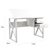 Scrivania Ufficio Piano Regolabile Cassettiera 2 Cassetti Porta PC Design Moderno