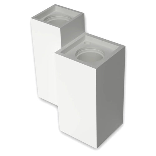 Applique gesso Lampadari Bartalini AISSAC 1200 GU10 LED biemissione verniciabile