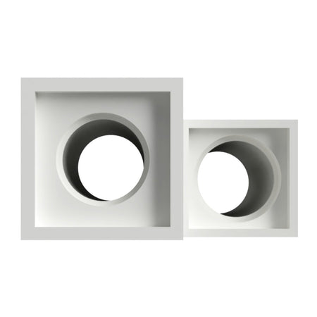 Applique gesso Lampadari Bartalini AISSAC 1200 GU10 LED biemissione verniciabile