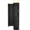 Faretto Led da Giardino Paletto H46cm Nero con 2 Prese Integrate Luce Bianco Caldo