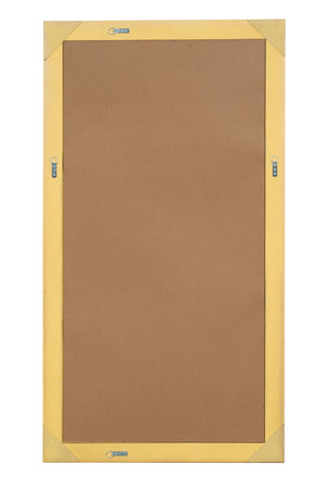 Biscottini Specchio Specchiera da parete e appendere verticale/orizzontale L72xPR4xH133 cm finitura foglia oro anticato.