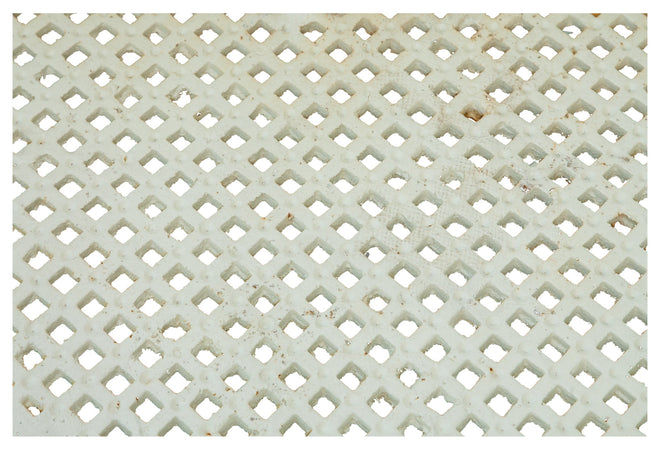 Biscottini Panchina Liberty in ghisa finitura bianca anticata 130x50x82 cm Robusta stabile