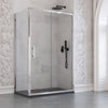 Box doccia angolare scorrevole trasparente con lato fisso H190cm 6mm BIG