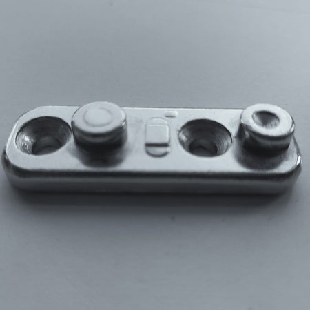 Porta scopino da bagno antibatterico a parete in ottone cromato