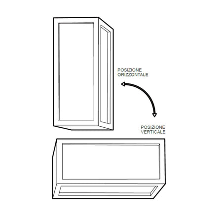 Applique moderno Lampadari Bartalini KCOLB ANT E27 LED IP65 alluminio