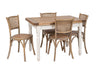 Biscottini Sedia Thonet in massello di frassino e seduta rattan finitura legno invecchiato