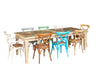 Biscottini Sedia Thonet in massello di frassino e seduta rattan finitura legno invecchiato