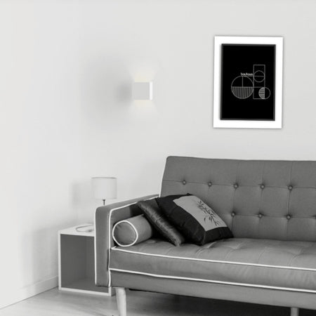 Applique gesso Lampadari Bartalini ULAFEC G9 LED verniciabile biemissione