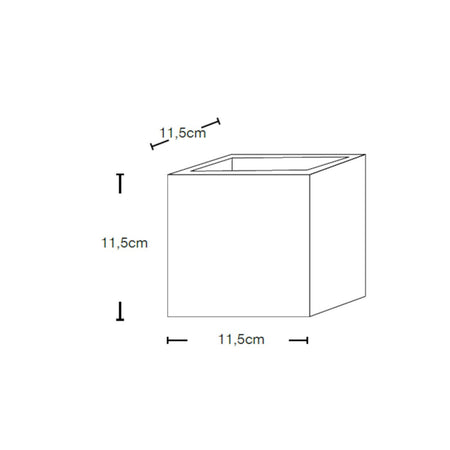 Applique gesso Lampadari Bartalini ULAFEC G9 LED verniciabile biemissione