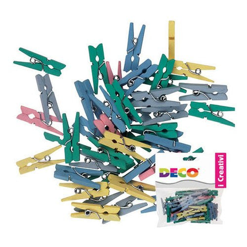 Set 45 Mini Mollette decorative Assortito