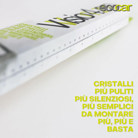 Ecocar - 1 Spazzola Tergicristallo Anteriore - con Lama in Gomma