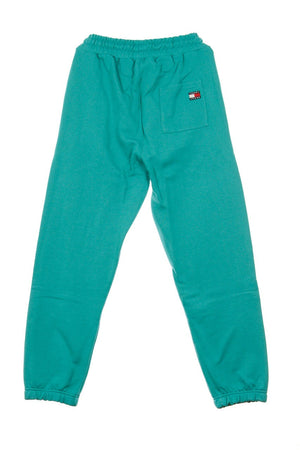 Tommy Hilfiger Pantalone Tuta Felpato Uomo Sport Sweatpant Teal Blue da uomo