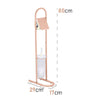 Piantane da Bagno Portarotolo Porta scopino Acciaio Smaltato Rosa Chiaro