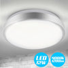 Plafoniera Led Tonda 12W Bianca 4000k Risparmio Energetico 29.5cm 1200LM Silver