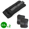 Kit 2 Pesi Allenamento Fitness 4KG Regolabili per Polsi e Caviglie Nero