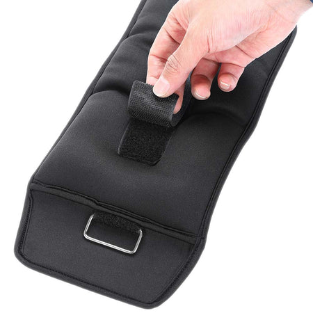 Kit 2 Pesi Allenamento Fitness 4KG Regolabili per Polsi e Caviglie Nero