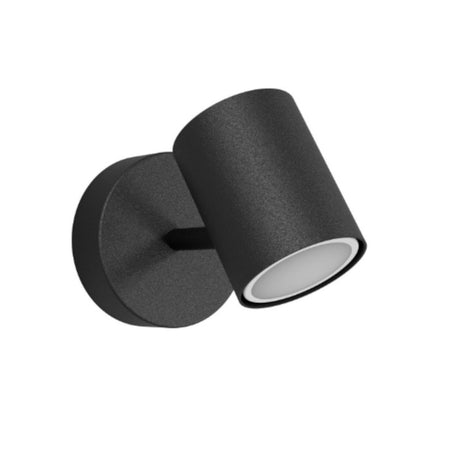 Applique moderno Lampadari Bartalini AMUC NERO GU10 LED orientabile metallo