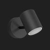 Applique moderno Lampadari Bartalini AMUC NERO GU10 LED orientabile metallo