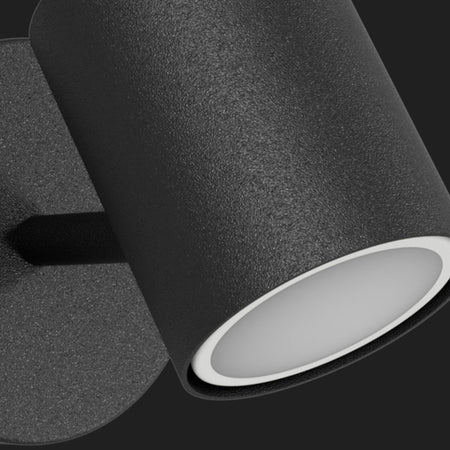 Applique moderno Lampadari Bartalini AMUC NERO GU10 LED orientabile metallo