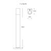 Lampioncino moderno Lampadari Bartalini PORD LONG B GU10 LED IP65 alluminio vetro