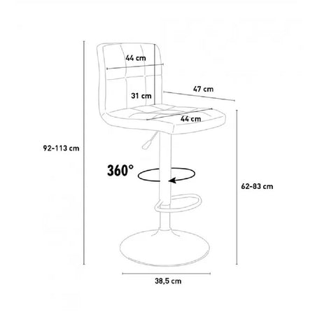 Coppia Sgabelli Cucina Bar Bistrot, Pelle Ecologica Imbottita Poggiapiedi Nero Grigio