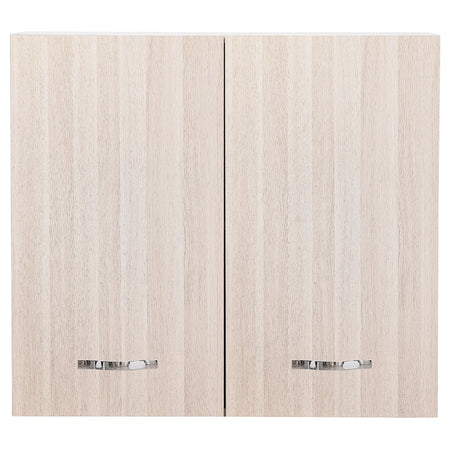 Mobile Cucina Pensile 2 Ante Componibile in Legno Colore Olmo 80x32 H72cm