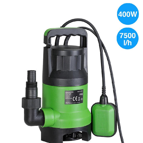 Pompa Sommersa 400W Acque Chiare Scure Sporche 7000L/h Cavo 10MT