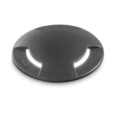 Faretto incasso tondo carrabile calpestabile esterno Ideal Lux LANDING PT BIG 120362 N GX53 LED CCT IP67 resina