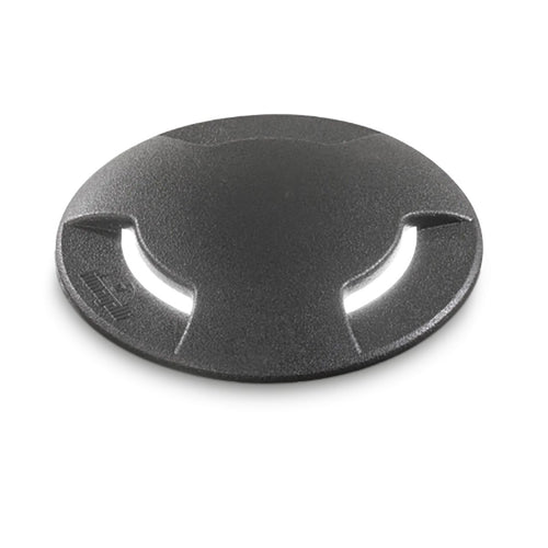 Faretto incasso tondo carrabile calpestabile esterno Ideal Lux LANDING PT BIG 120362 N GX53 LED CCT IP67 resina