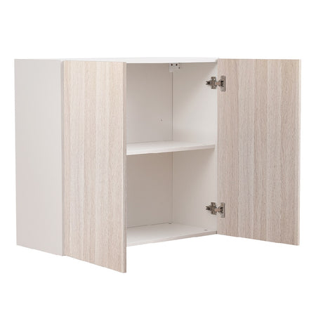 Mobile Cucina Pensile 2 Ante Componibile in Legno Colore Olmo 80x32 H72cm
