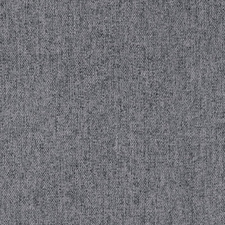 Pouf Sgabello 56x46 H 43cm Design Moderno Tessuto Grigio e Gambe in Legno