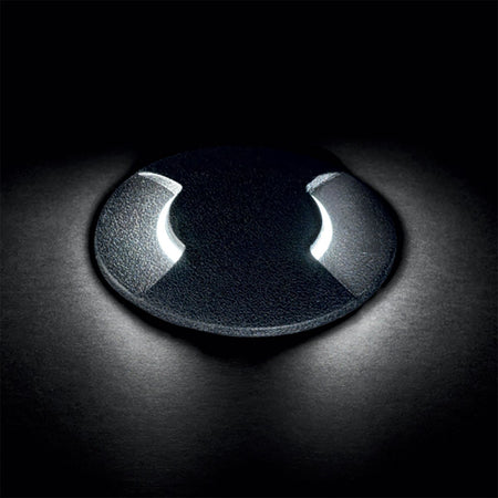 Faretto incasso tondo calpestabile esterno Ideal Lux LANDING PT SMALL 120287 N GU10 LED 4000K IP67 resina