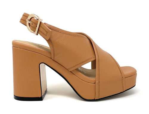 Janet & Janet sandali donna in pelle cuoio J-290