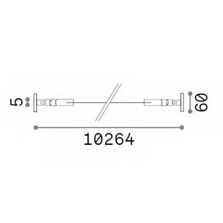 Nastro flessibile acciaio completa di striscia led Ideal Lux TESI 8MM 344904 ACCIAIO 10MT IP20
