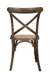 Biscottini Biscottini Sedia Thonet 48x52x88 Frassino Rattan Marrone Anticato Design Vintage