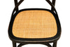 Biscottini Sedia Thonet Biscottini Frassino Rattan Nero Antic 48x52x88 Design Vintage